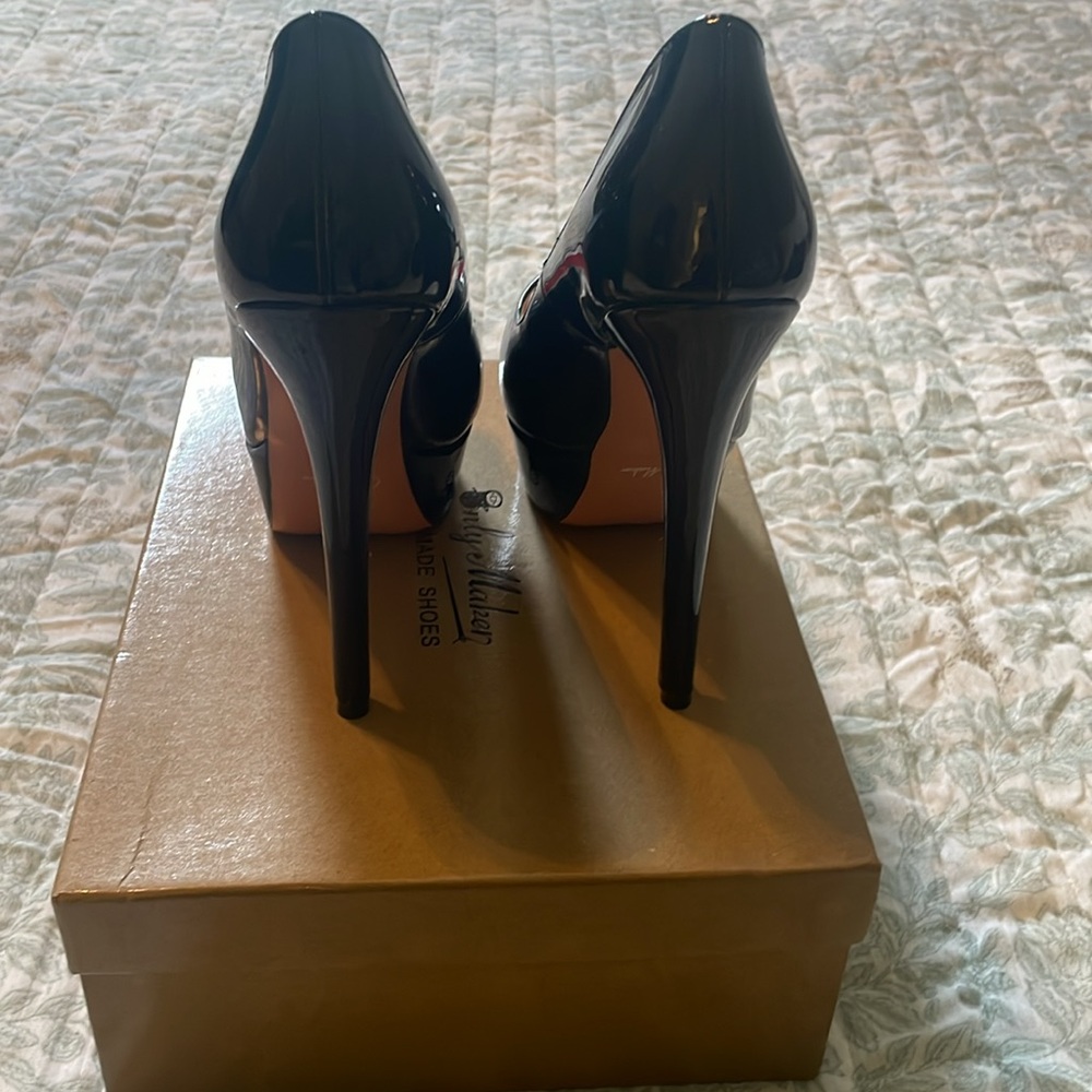 Peep Toe Platform Stiletto High Heel Pumps - Picture 3 of 5